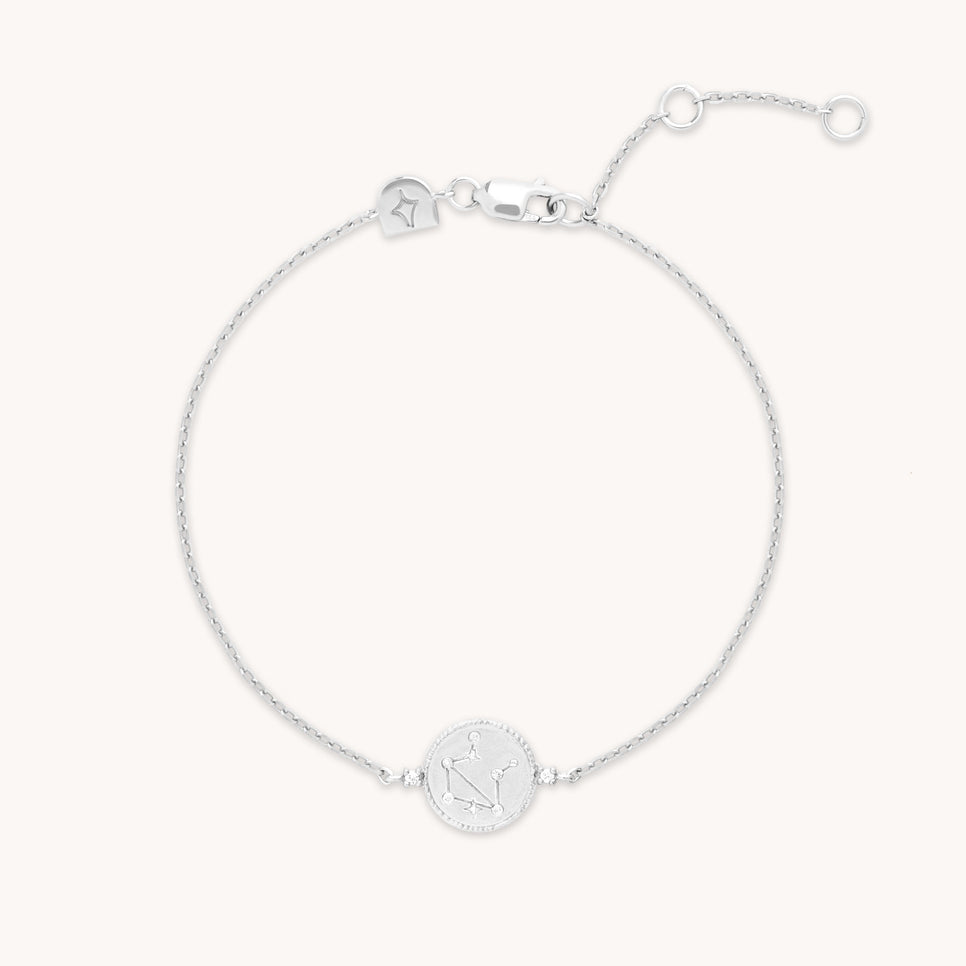 Libra Zodiac Bracelet in Silver