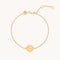 Pisces Zodiac Bracelet in Gold