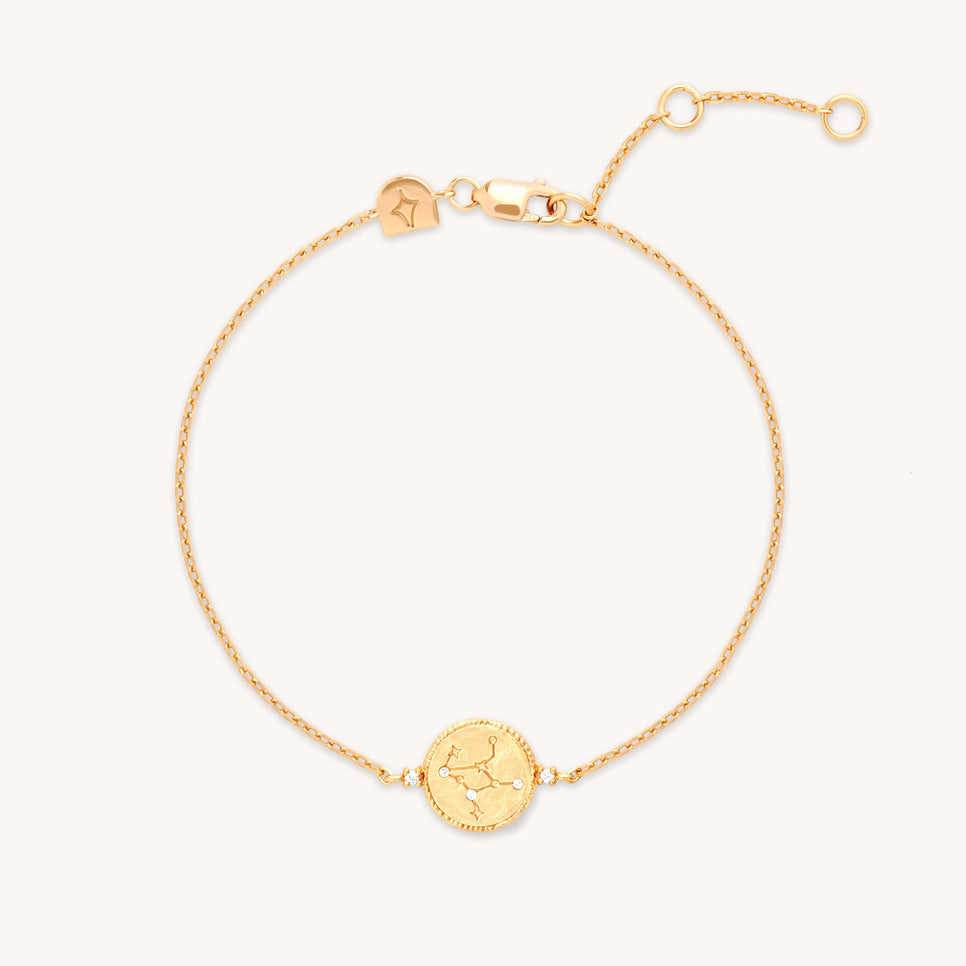 Virgo Zodiac Bracelet in Gold