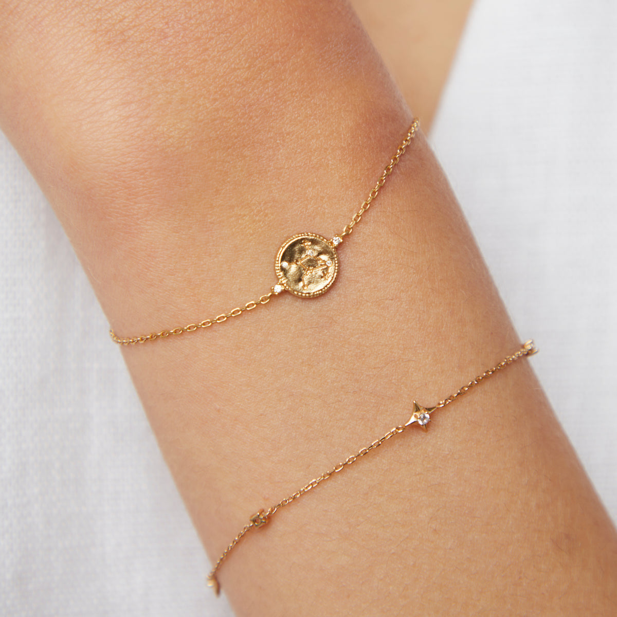 Virgo Zodiac Bracelet in Gold