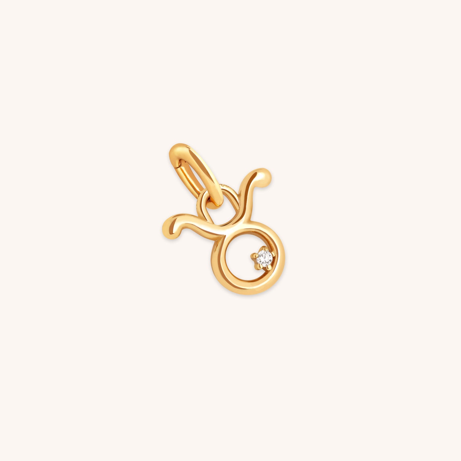 18k Gold Plated Jewellery - Taurus Zodiac Talisman Charm in Gold - Talisman Charm - Astrid &amp; Miyu