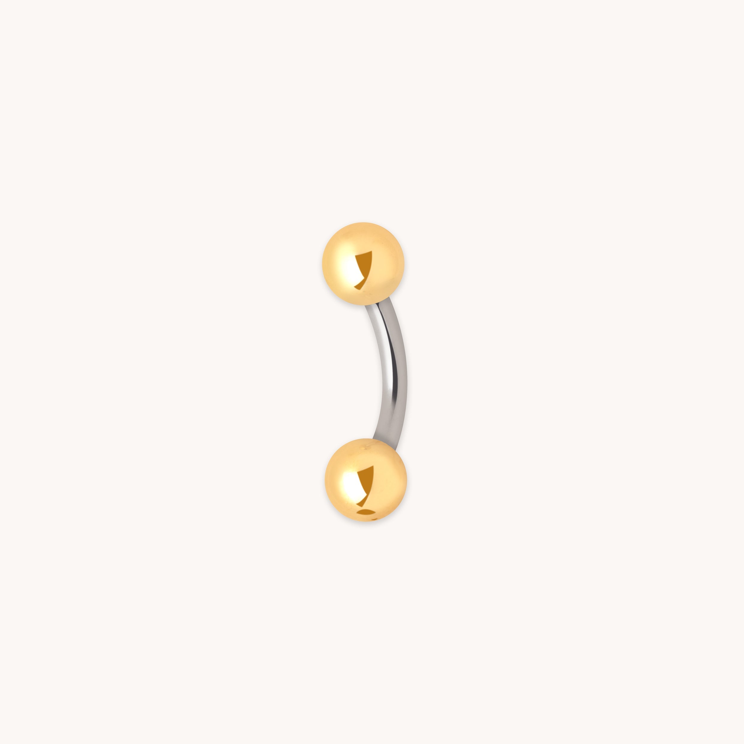Essential Ball Titanium Belly Bar in Gold