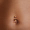 Essential Ball Titanium Belly Bar in Gold