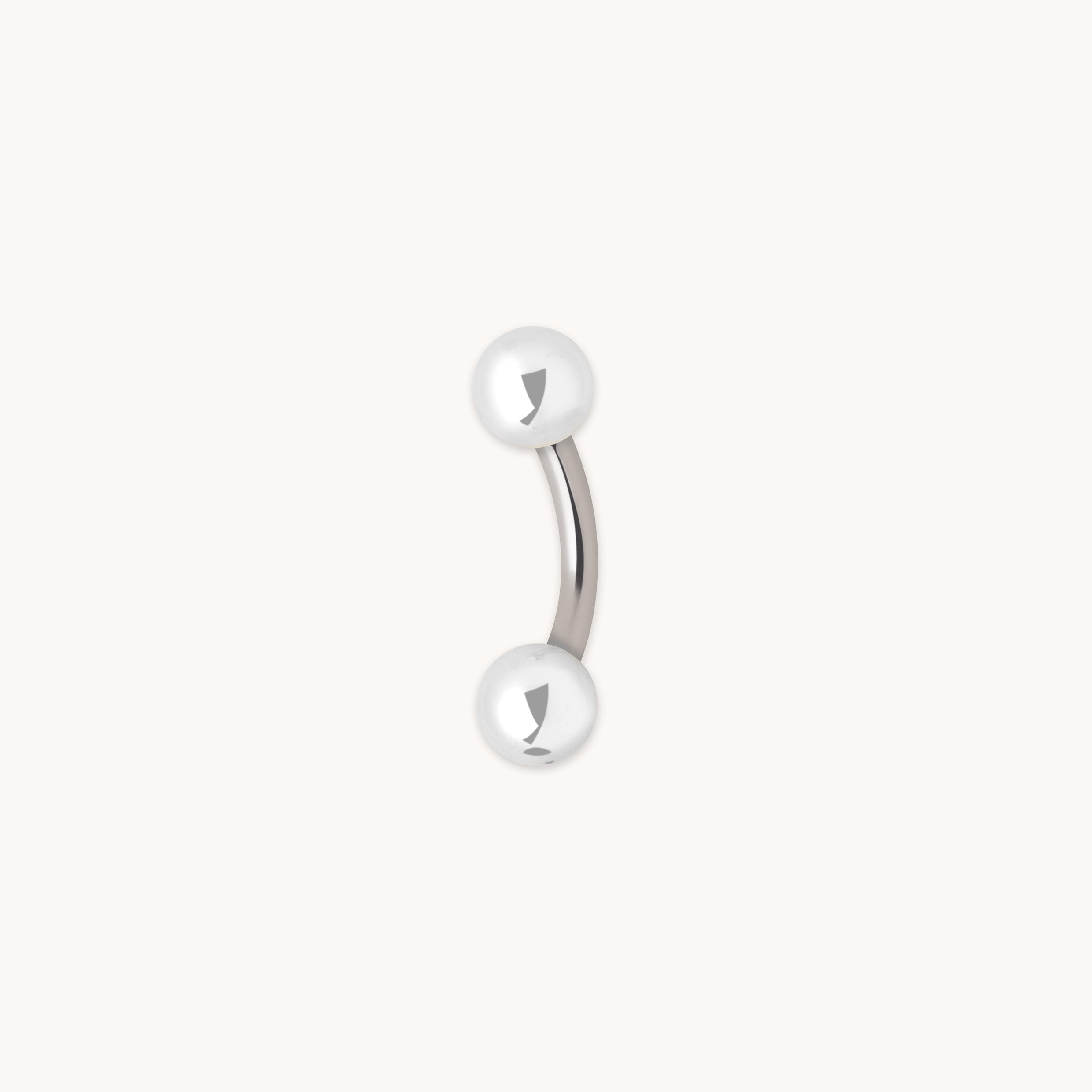 Essential Ball Titanium Belly Bar in Silver