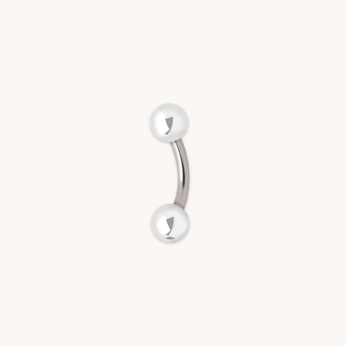 Essential Ball Titanium Belly Bar in Silver