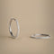 Diamond Pavé Hoops in Solid White Gold
