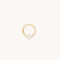 Topaz Marquise Fan Daith Hoop in Solid Gold