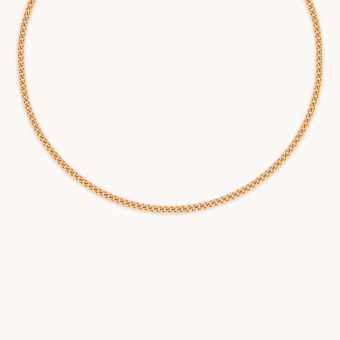Bold Essential Curb Chain Necklace in Gold