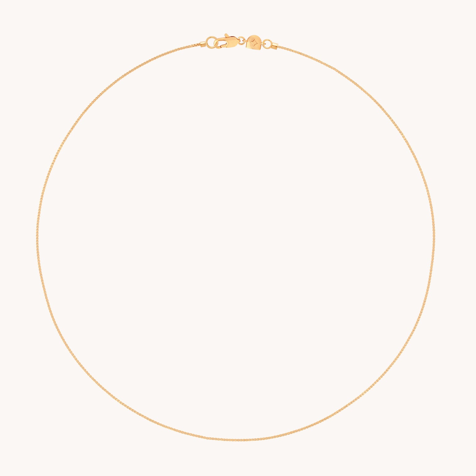 Essential Box Chain Necklace in Gold