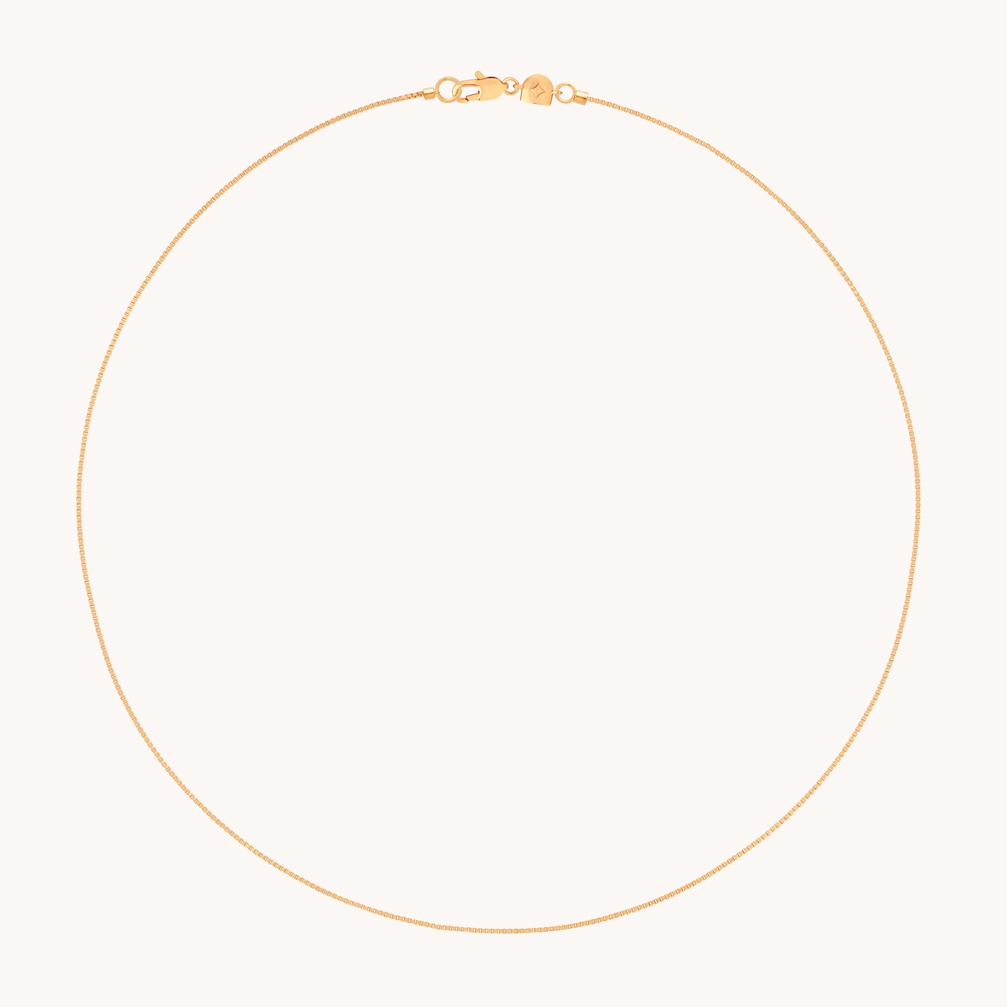 Essential Box Chain Necklace in Gold