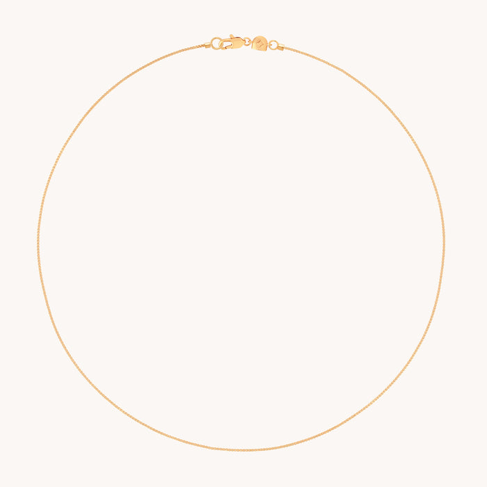 Essential Box Chain Necklace in Gold