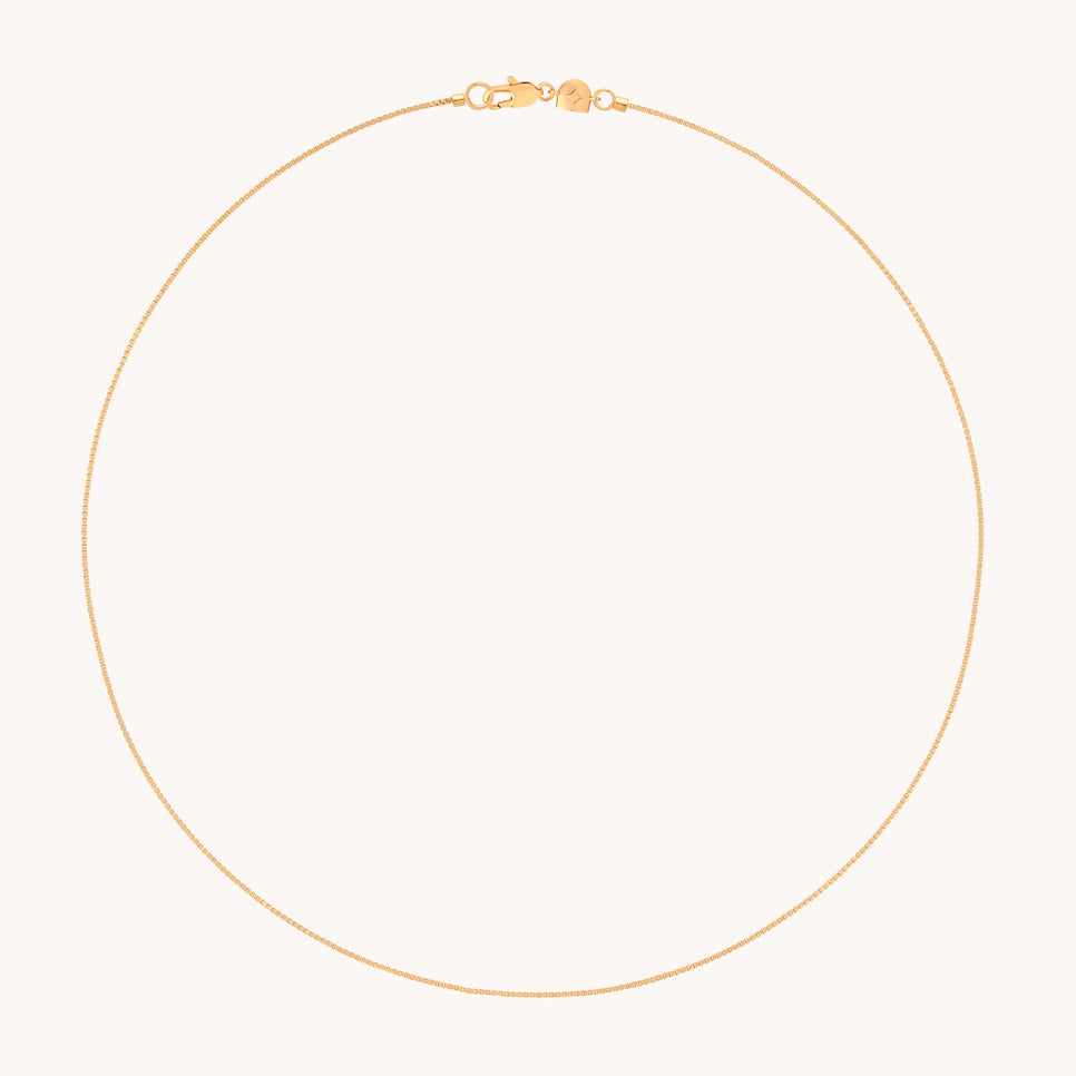 Essential Box Chain Necklace in Gold