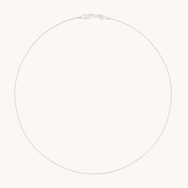 Essential Box Chain Necklace in Silver