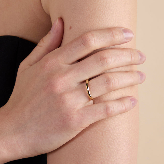 Essential Stacking Ring in Gold