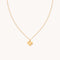 Heart & Snake Pendant Necklace in Gold