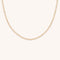 Heart Bezel Tennis Necklace in Gold