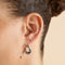 Shell Titanium Piercing Stud in Platinum