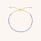Tanzanite December Beaded Bracelet in Solid Gold