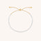 Topaz April Beaded Bracelet in Solid Gold