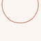 Carnelian July Beaded Necklace in Solid Gold