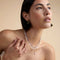 Tanzanite December Beaded Necklace in Solid Gold