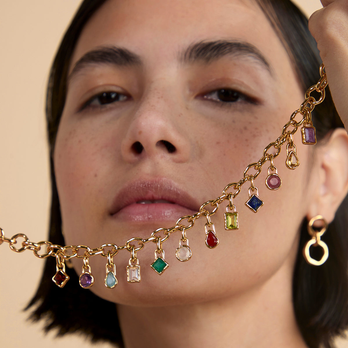 Citrine November Clip Charm in Gold-Astrid &amp; Miyu