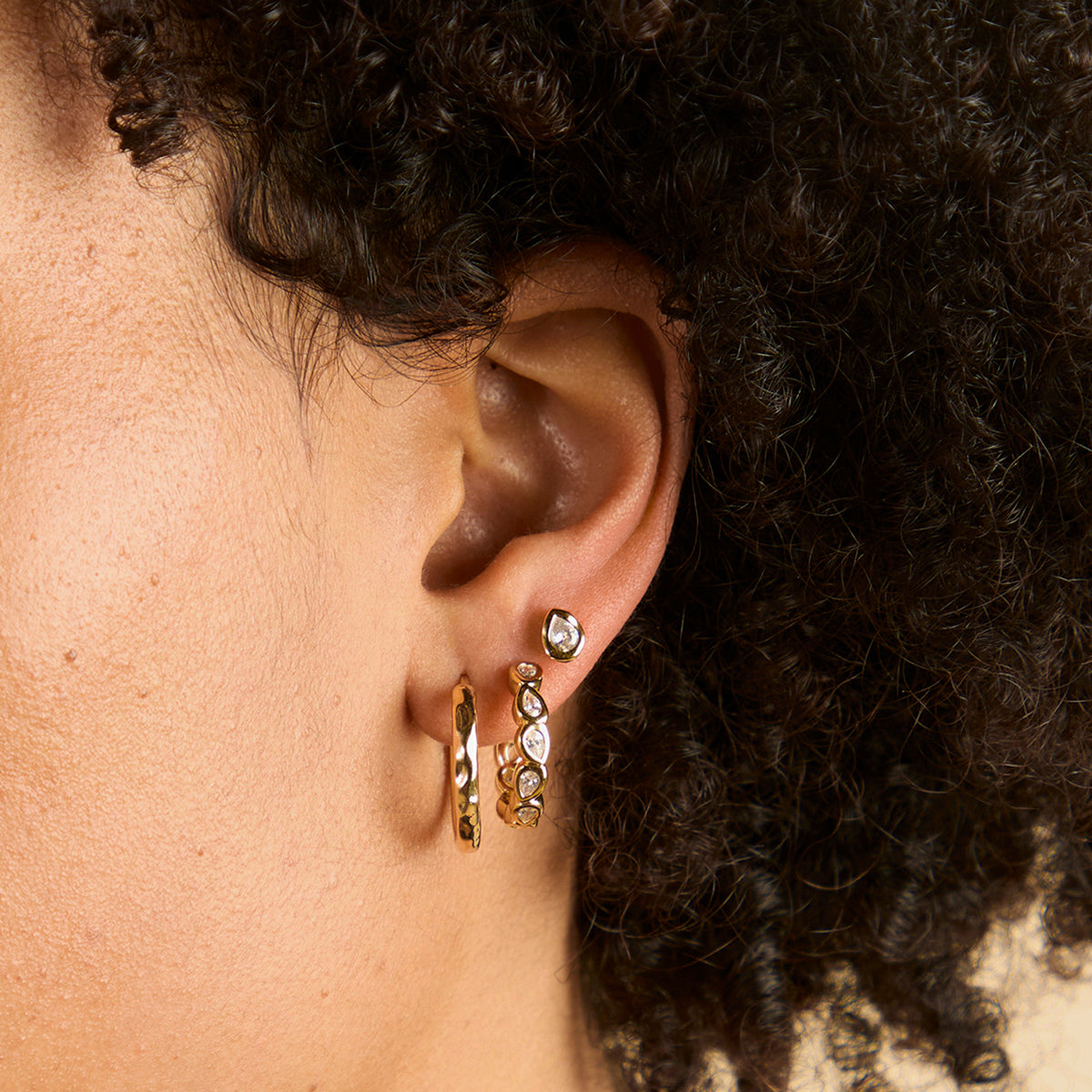 Molten Texture Hoops-Astrid &amp; Miyu
