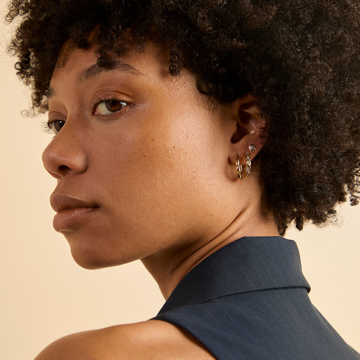 Molten Texture Hoops-Astrid &amp; Miyu