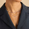 Pear Bezel Cluster Lariat-Astrid &amp; Miyu