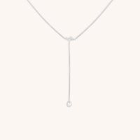 Pear Bezel Cluster Lariat-Astrid &amp; Miyu