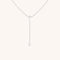 Pear Bezel Cluster Lariat-Astrid &amp; Miyu