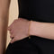 Green Tennis Chain Bracelet in Gold