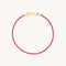 Pink Tennis Chain Bracelet in Gold