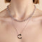Molten Link Chain Necklace in Silver