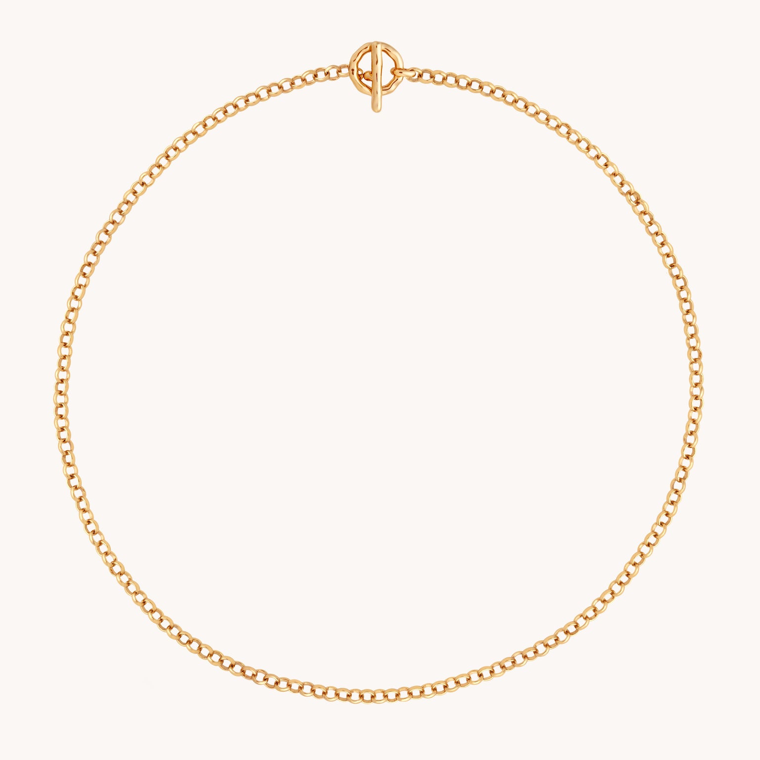 T-Bar Chain Necklace In Gold