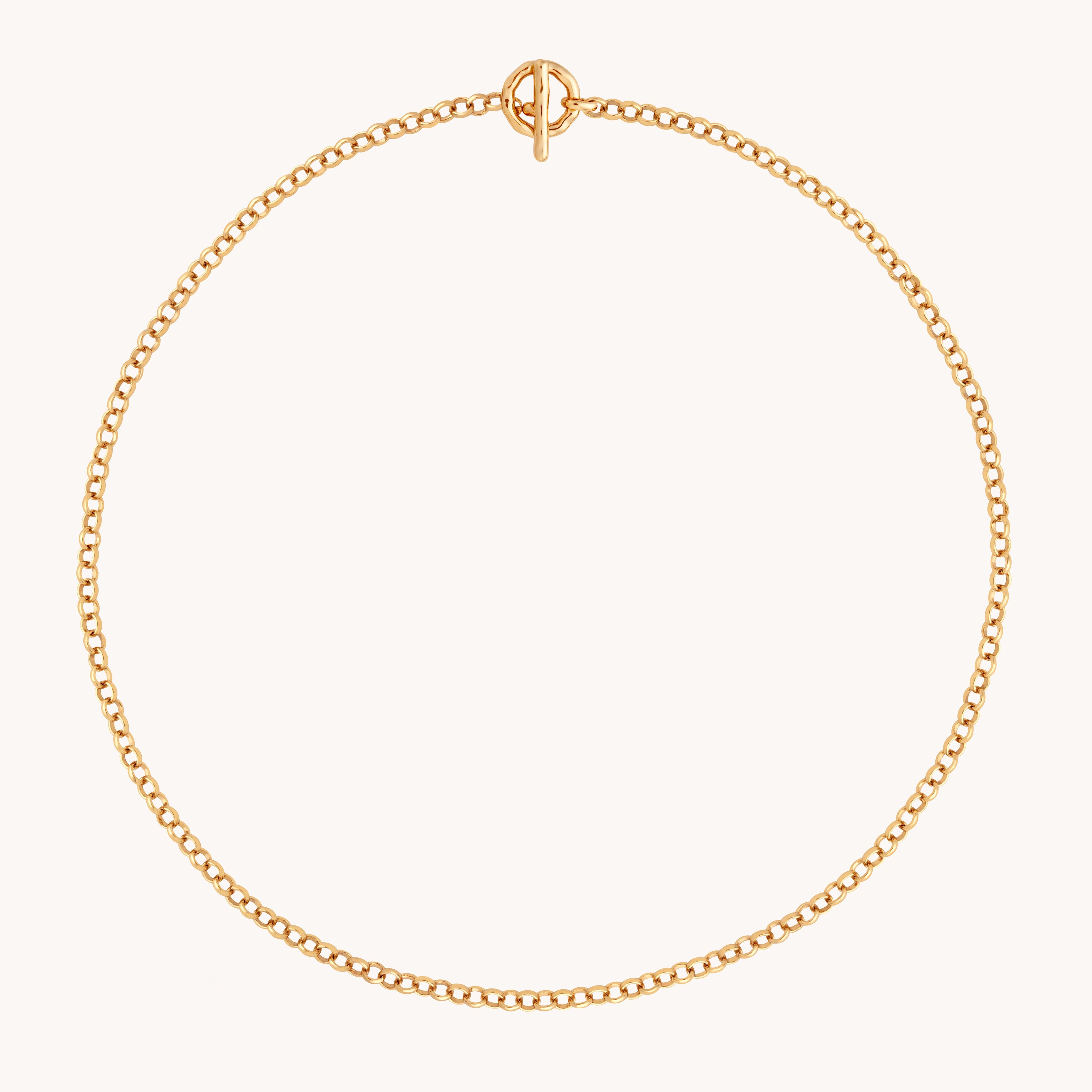 T-Bar Chain Necklace In Gold