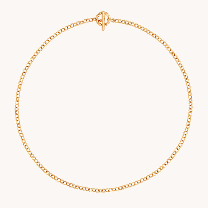 T-Bar Chain Necklace In Gold