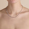T-Bar Chain Necklace in Silver