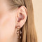 Molten Link Drop Studs in Gold