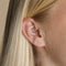 Molten Daith Ring in Solid White Gold
