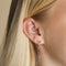 Molten Daith Ring in Solid White Gold