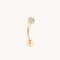 Molten Opal Rook Bar in Solid Gold