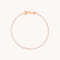 Tennis Chain Bracelet in Rose Gold