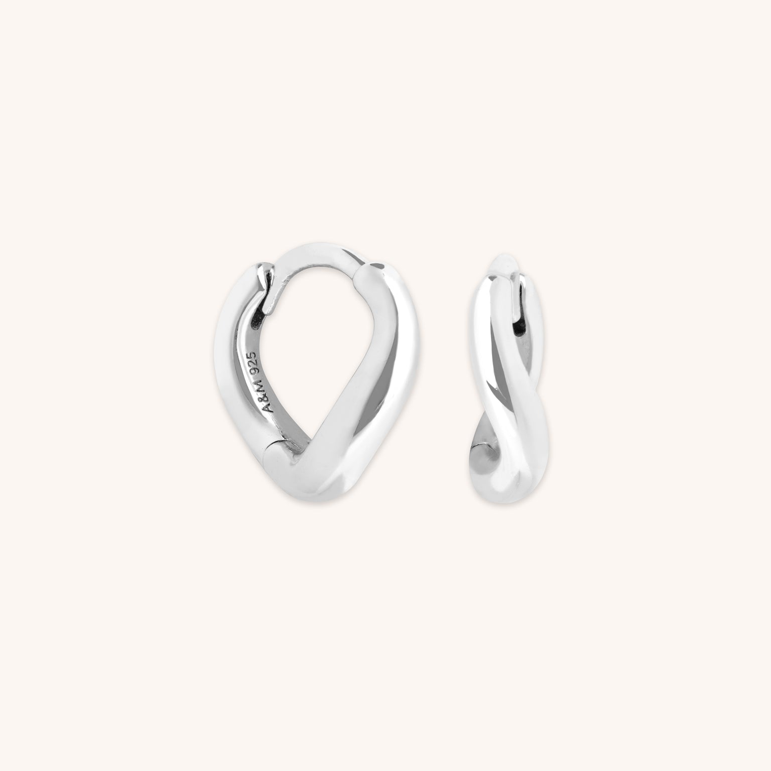 Wave Huggies in Silver