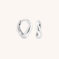 Wave Huggies in Silver
