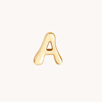 A Initial Click Charm in Solid Gold