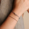 B Initial Click Charm in Solid Gold