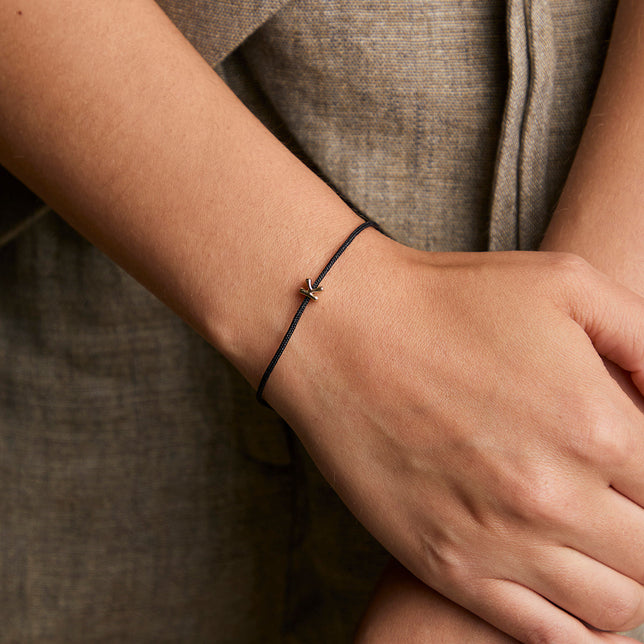 K Initial Click Charm in Solid Gold-Astrid & Miyu