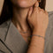 M Initial Click Charm in Solid Gold