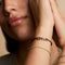 O Initial Click Charm in Solid Gold